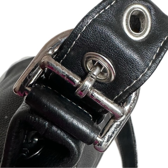 Coach Soho Shoulder Bag Black Pebbled Leather Hobo Bag new edge coat - Picture 8 of 16